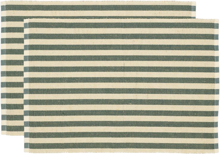 Spisebrikke 33x48 2-pak Statement Stripe Green