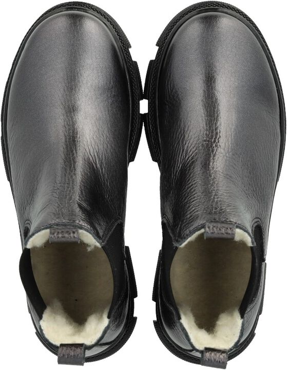 Chelsea støvle med elastik og uldfo