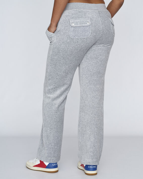 Del Ray Classic Velour Pant Pocket Design