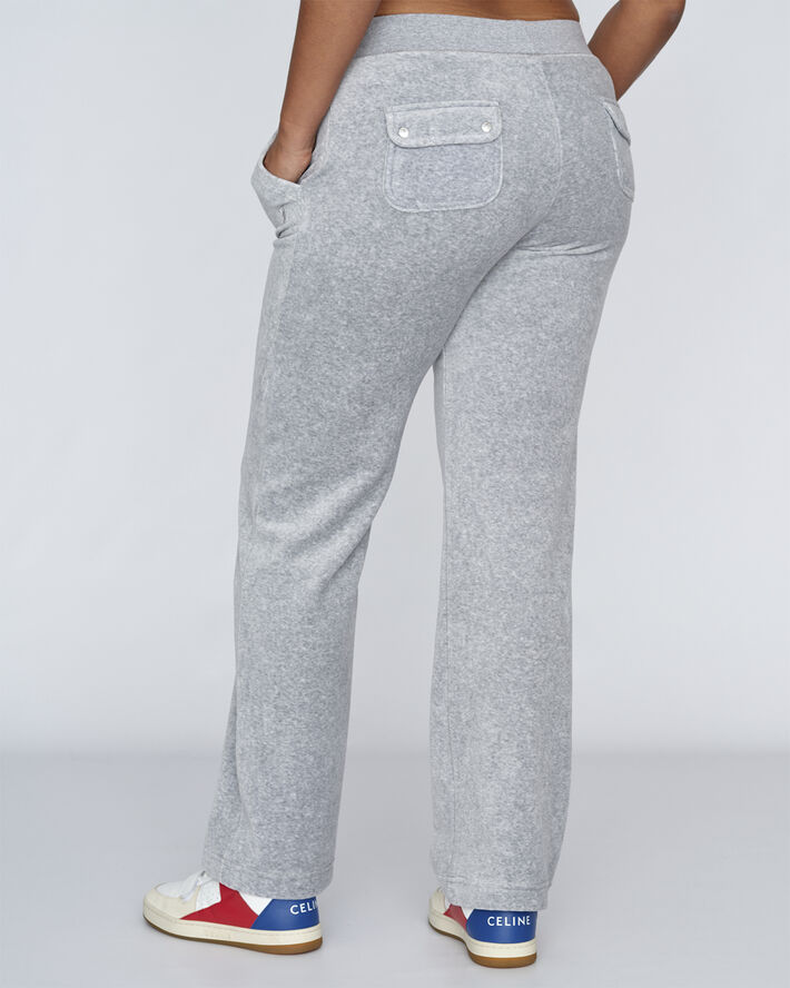 Del Ray Classic Velour Pant Pocket Design