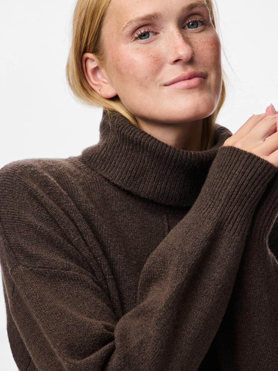 Pcmalou Ls Rollneck Knit Noos Bc