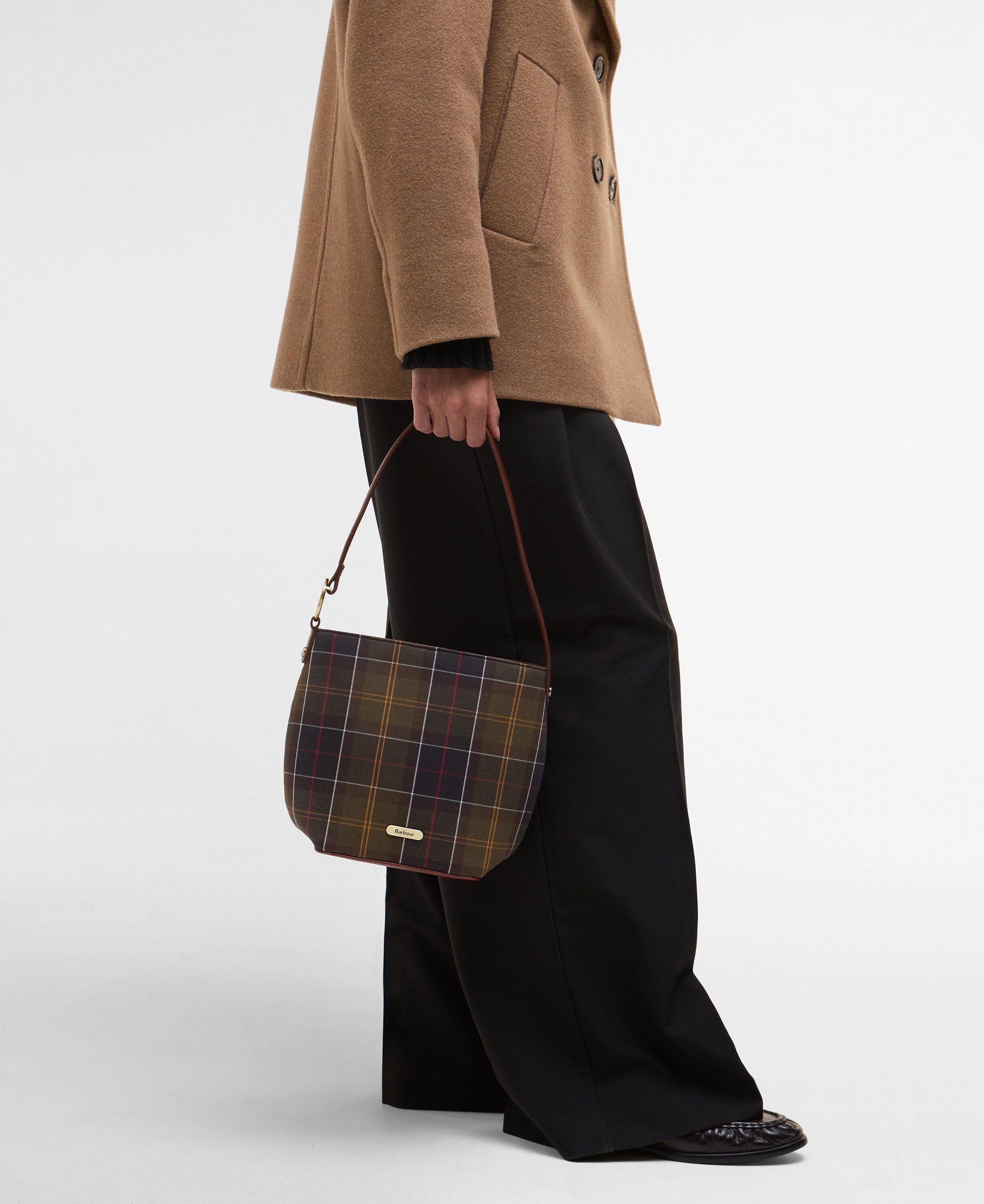 Barbour Cedar Tartan Bucket Bag