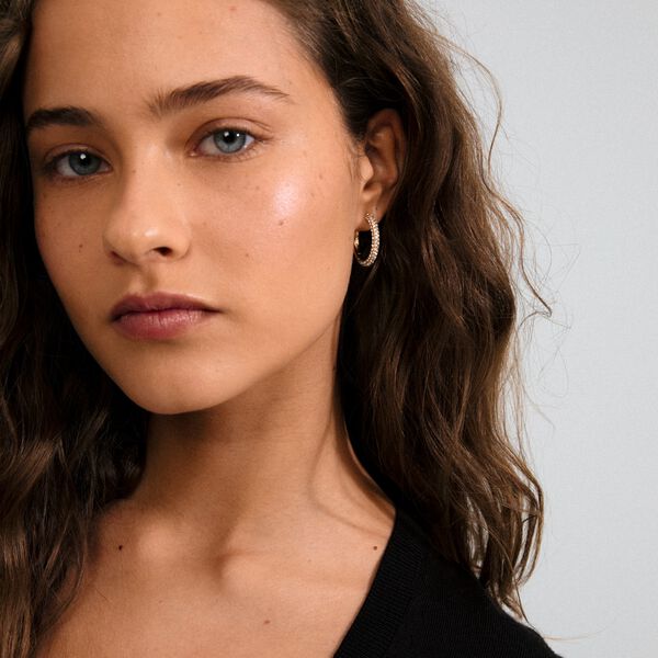 TATUM large hoops gold-plated