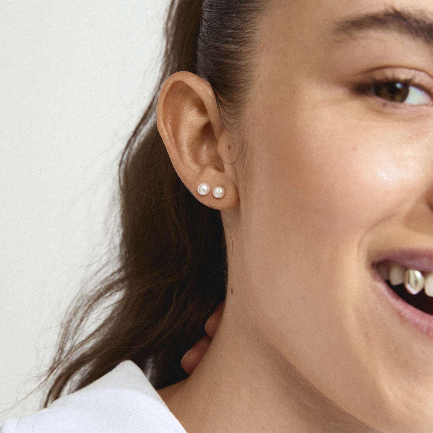 JORIE pearl earrings silver-plated