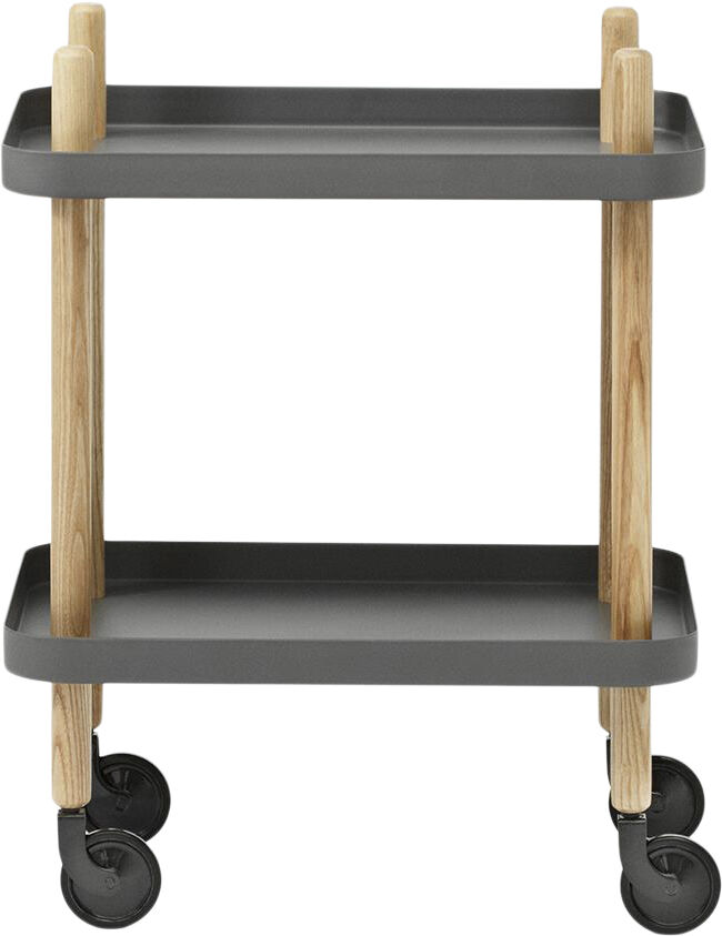 Block bord m&oslash;rkgr&aring;