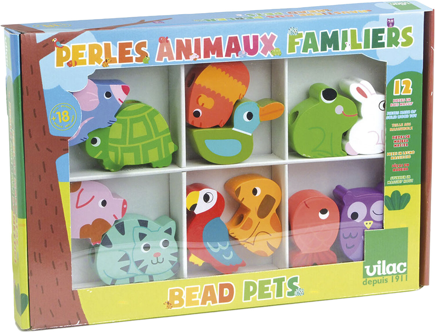 Vilac - Store tr&aelig;perler - Dyr