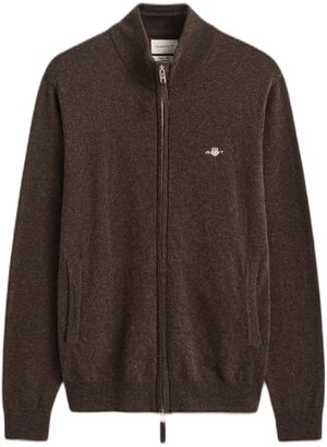 SUPERFINE LAMBSWOOL ZIP CARDIGAN