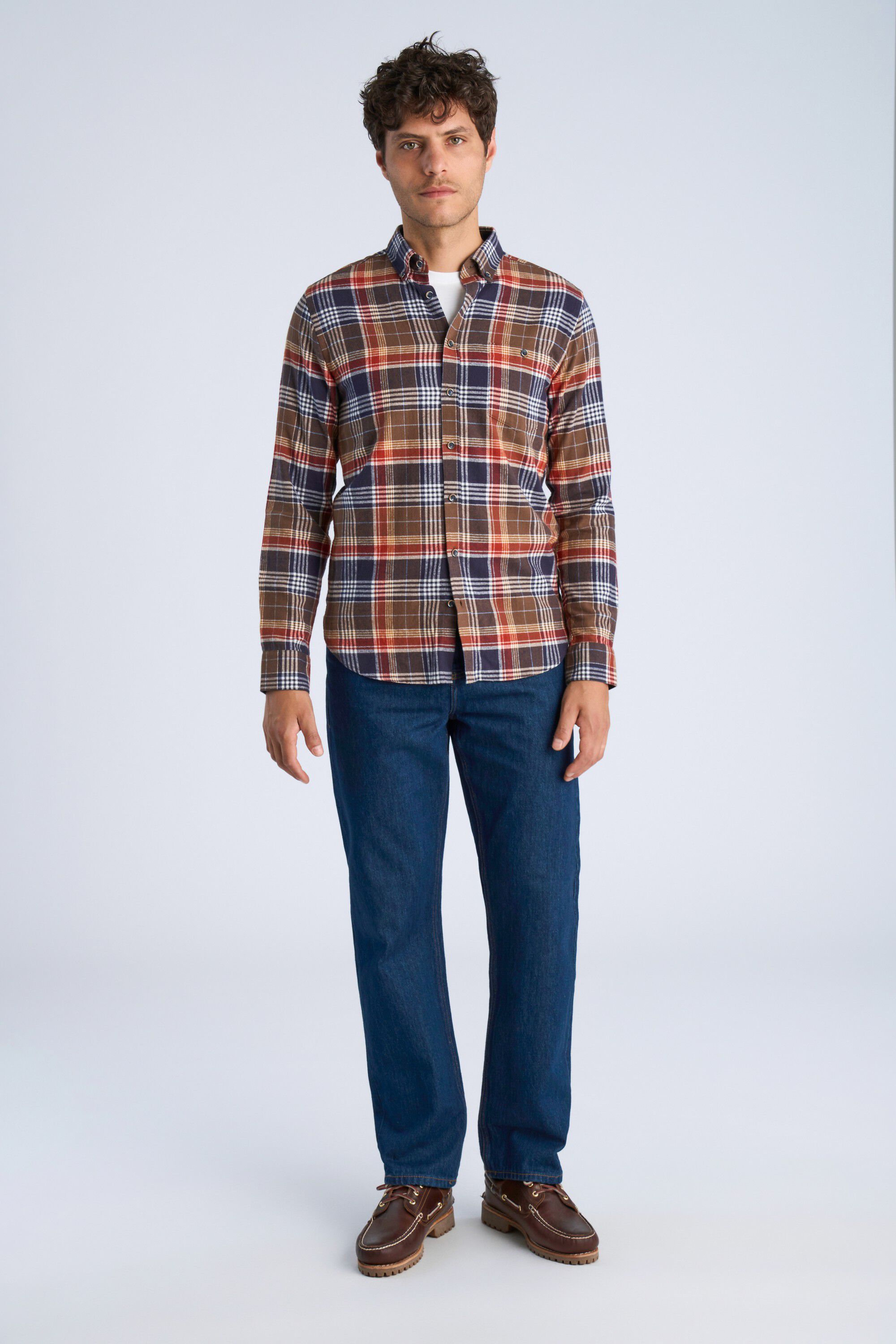Large checked shirt L/S
