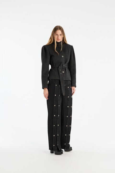 OVERSIZED BELTED JACKET
