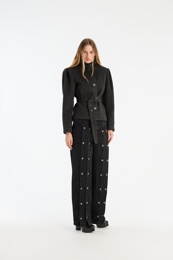 OVERSIZED BELTED JACKET