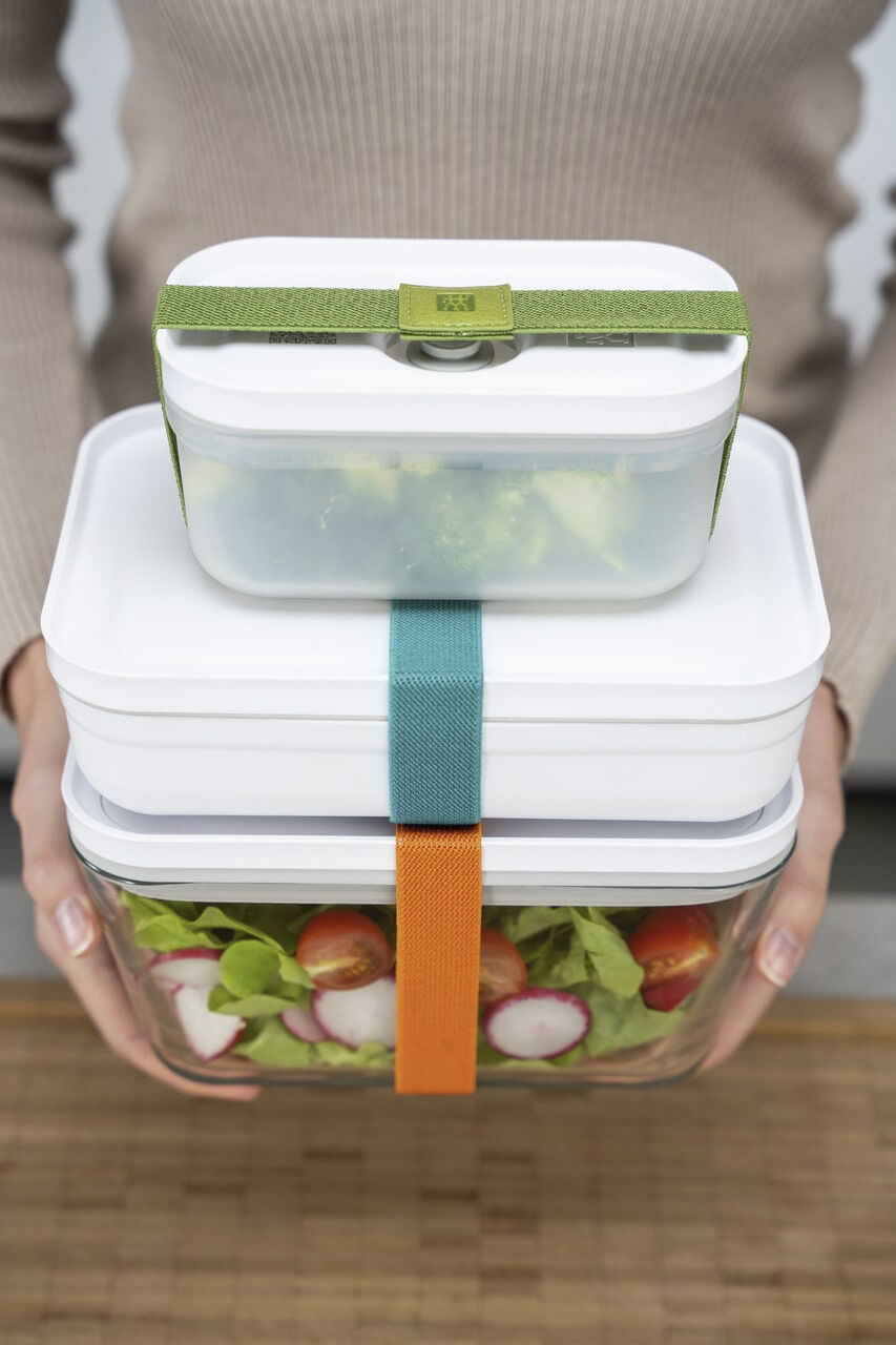 FRESH & SAVE Vakuum tilbeh&oslash;rss&aelig;t, Elastikker, 3 dele