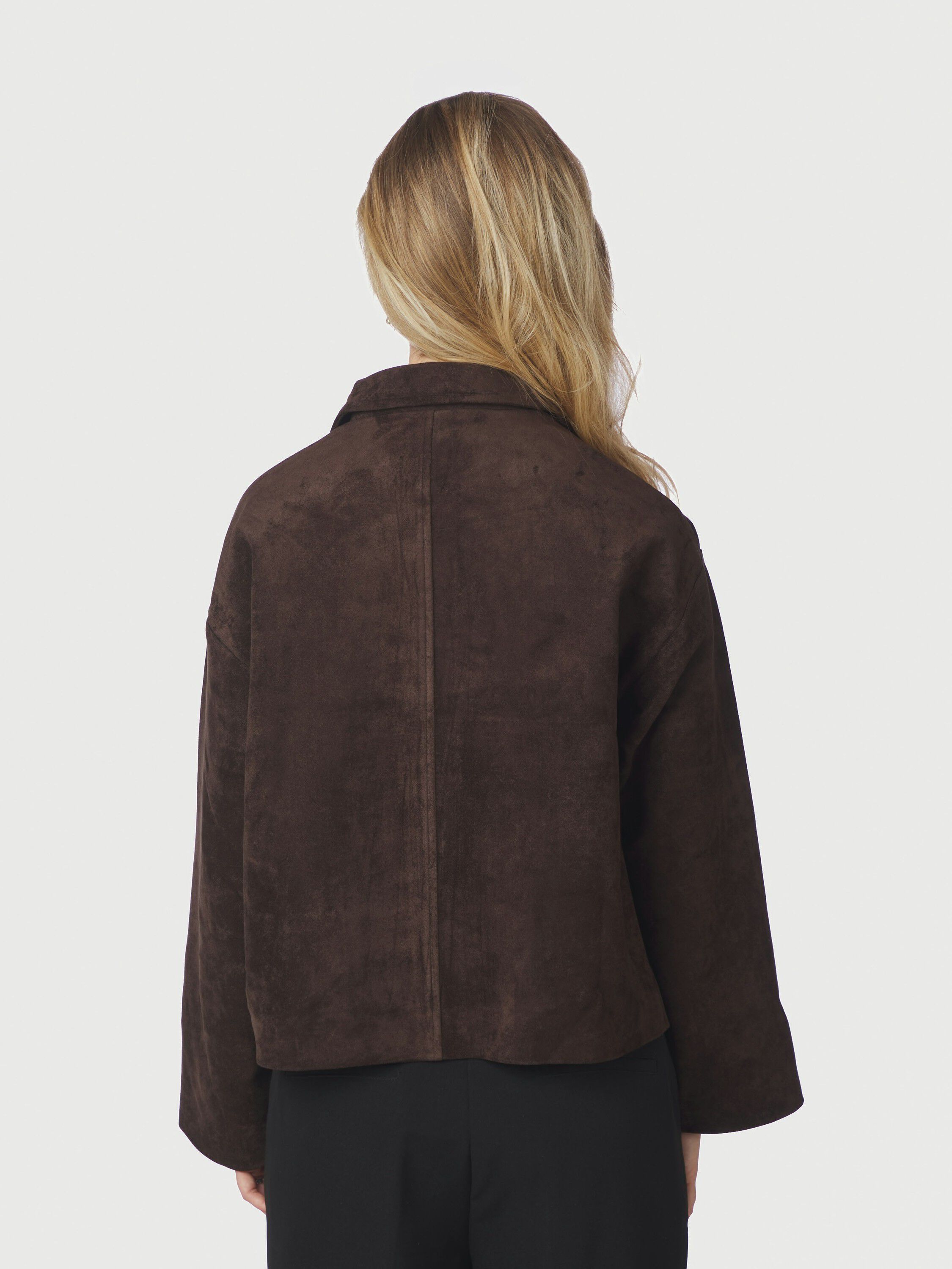 Skinnjakke Titan Faux Suede
