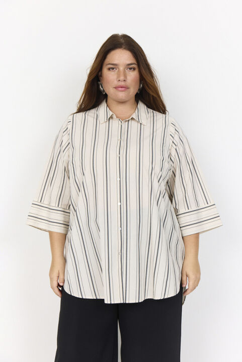 Curvy WA-ASHLEY 3 Skjorte Creme