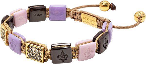 Women's Lavender, Purple, Soft Pink & Burgundy Ceramic Flatb