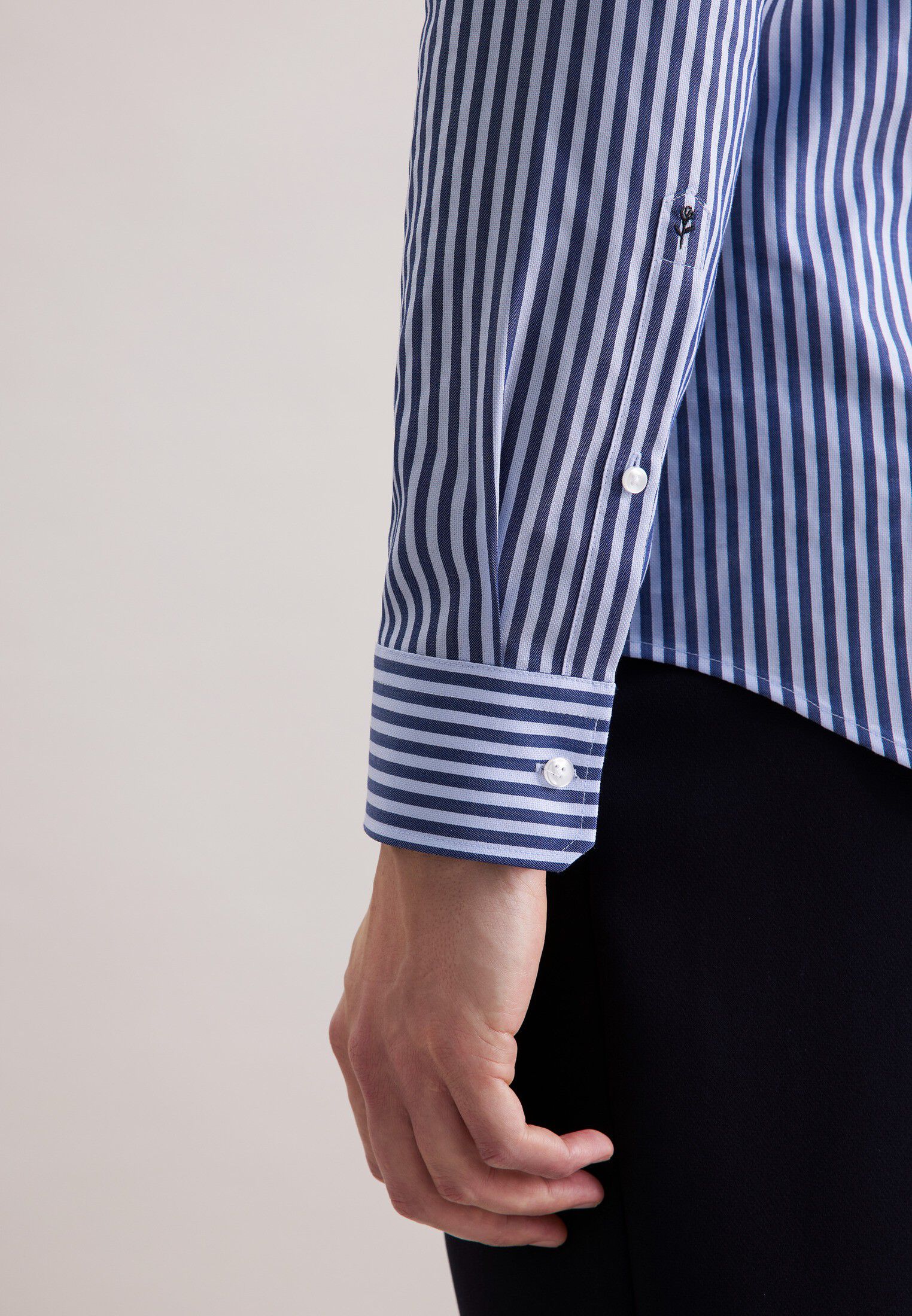 Business shirt Slim 1/1 Kent-Collar Stripes