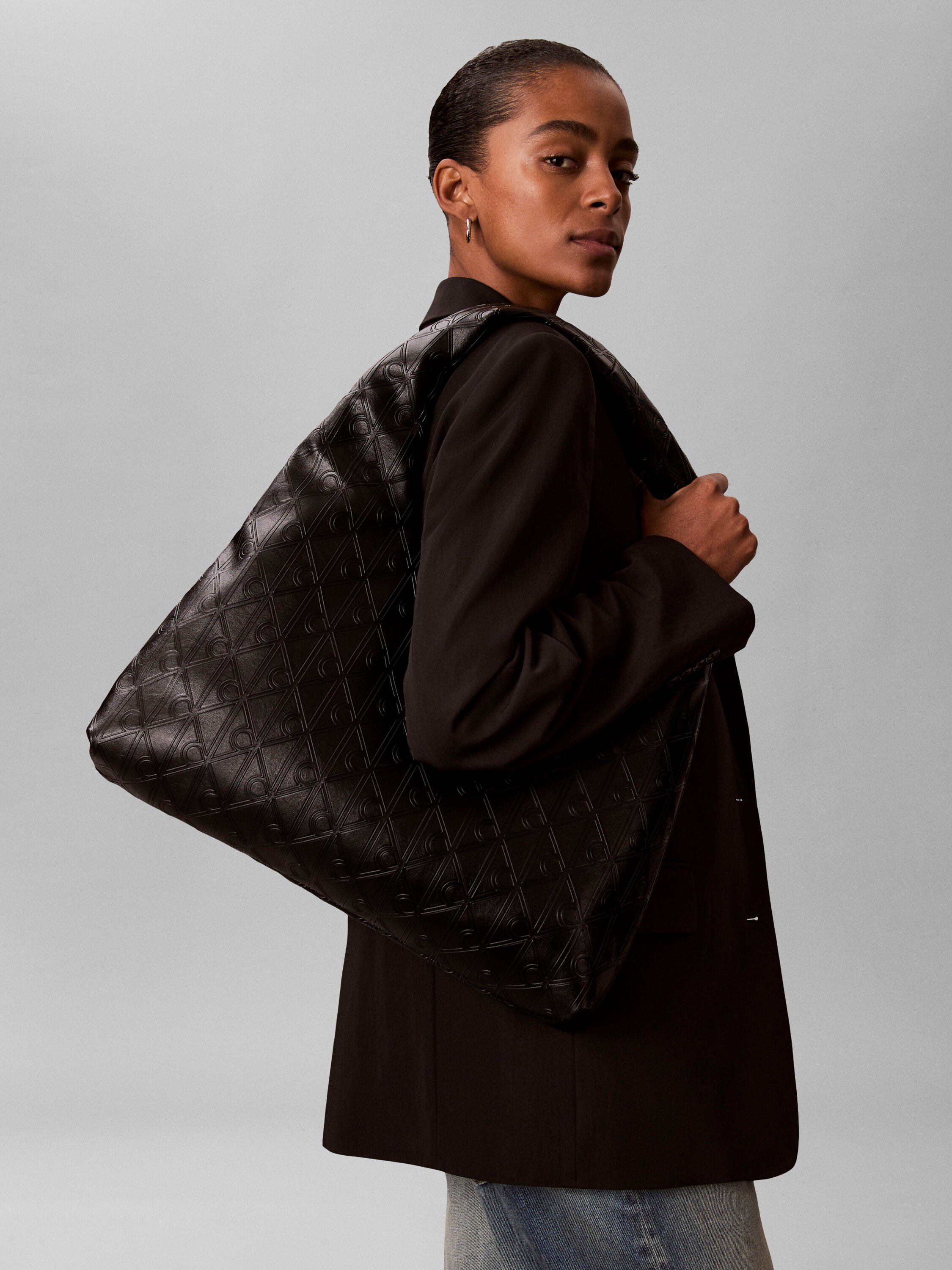 Puffer Emblem Logo Shoulder Bag