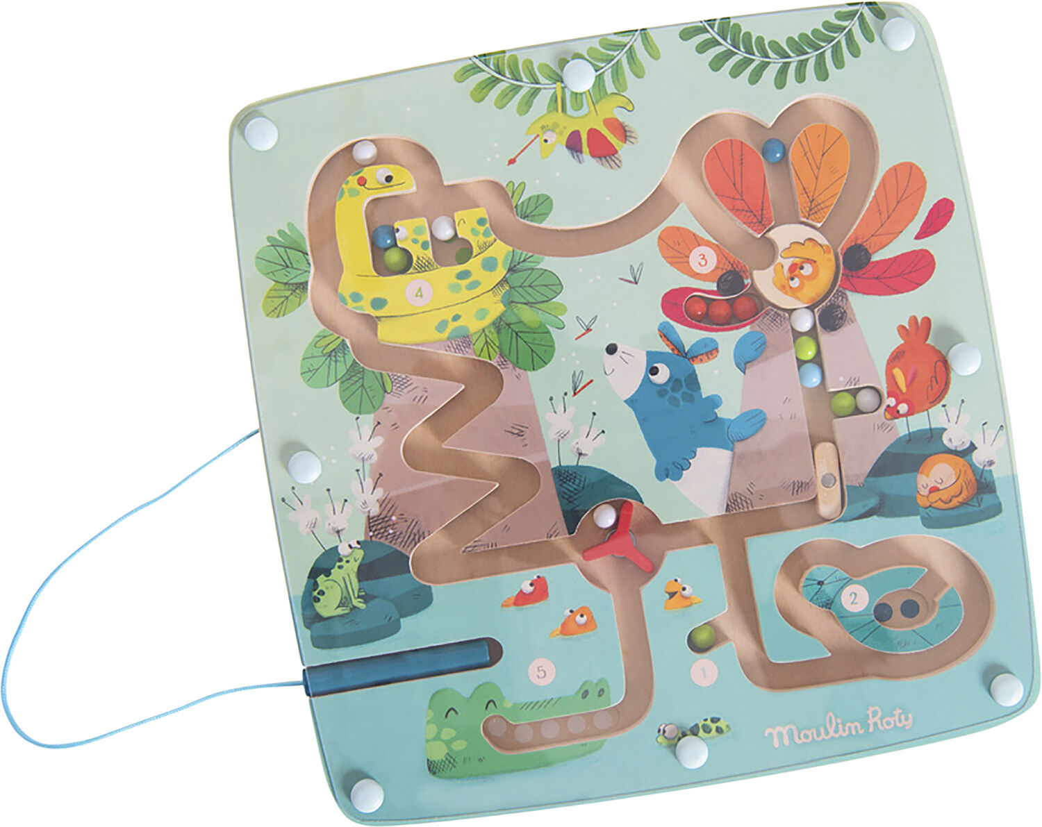 Moulin Roty - Magnetisk kuglelabyrint
