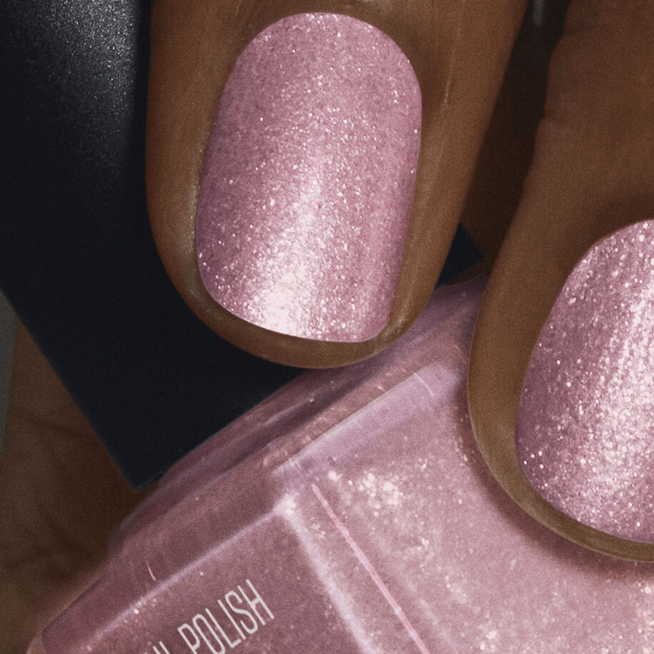 Nail Polish Glitter Pink