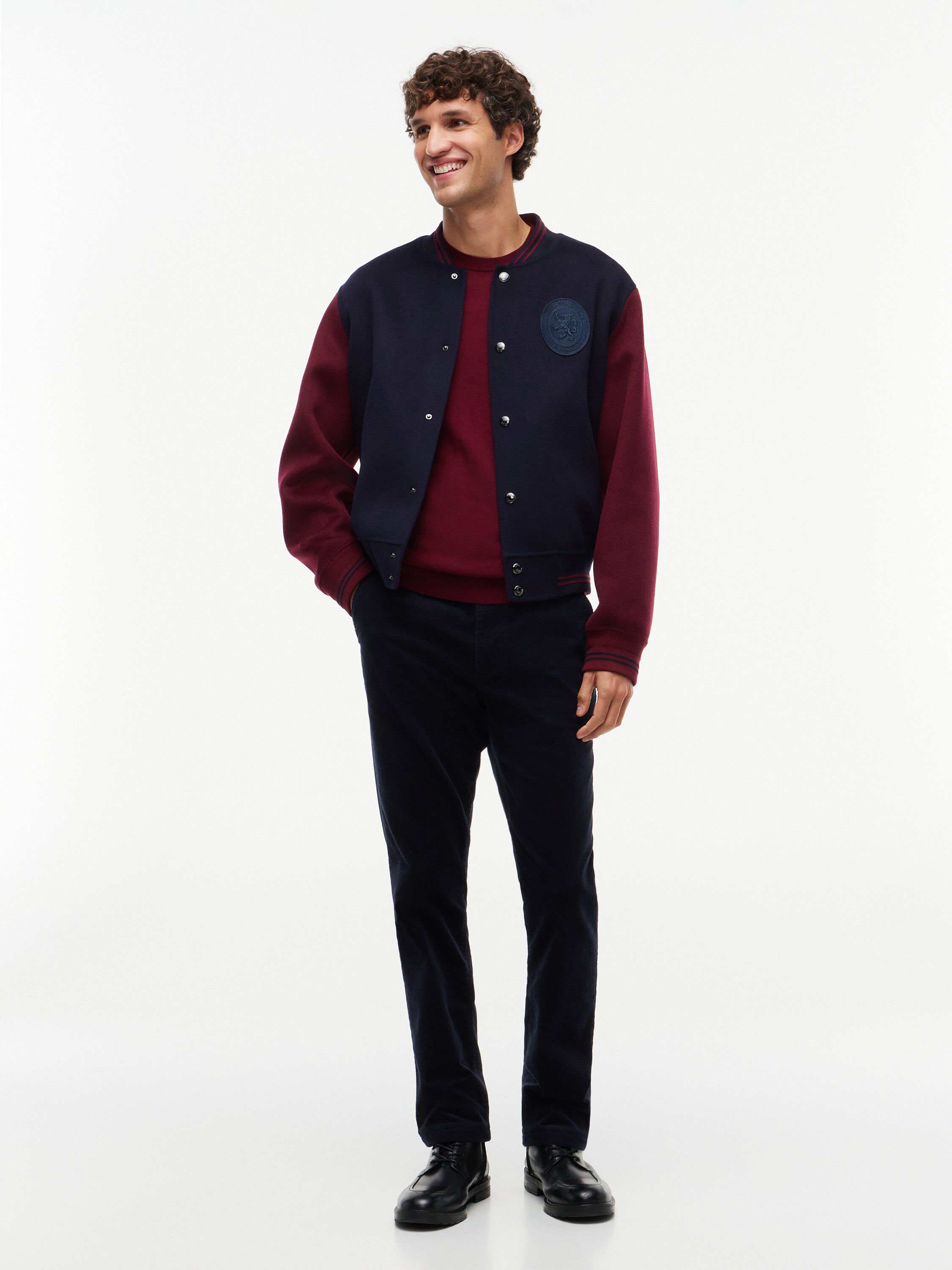 Denton Slim Straight Fine Corduroy Chinos