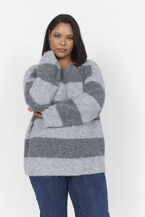 Curvy WA-JOLIE 1 Pullover Lys grå