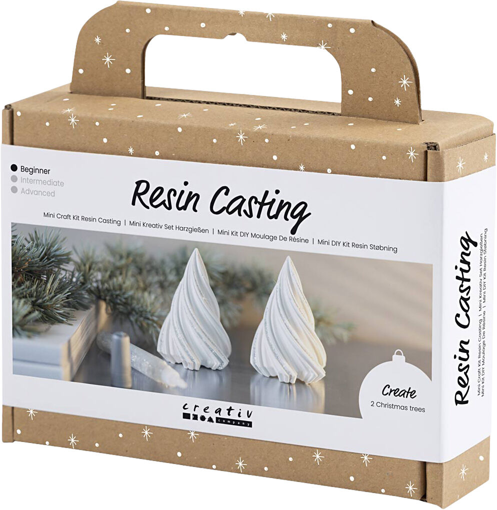 Mini DIY Kit Resin St&oslash;bning, Juletr&aelig;er