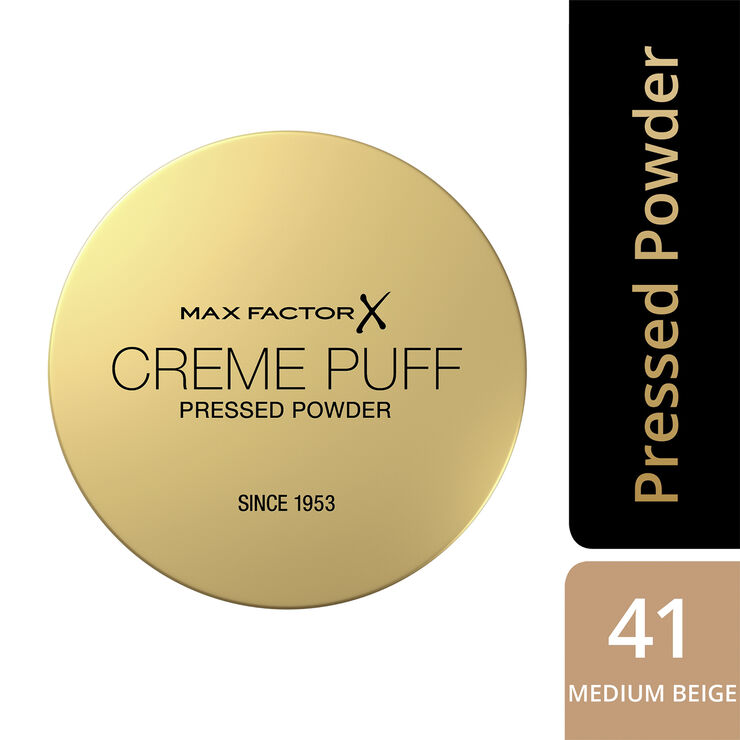 Max Factor Creme Puff Pressed Compact Powder, 041 Medium Beige, 14 g