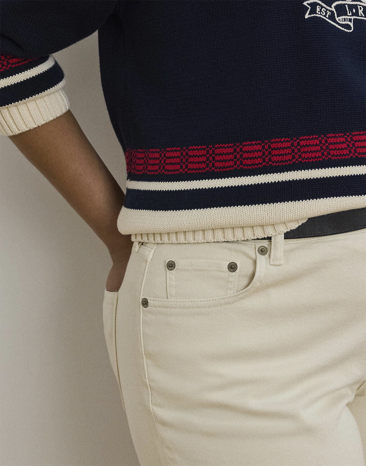 Low Straight Denim Jean