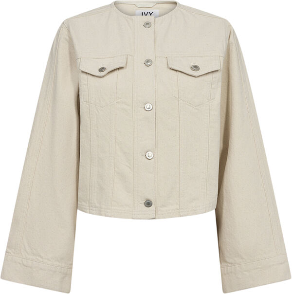 IVY-Jazz Short Jacket Wash Ecru