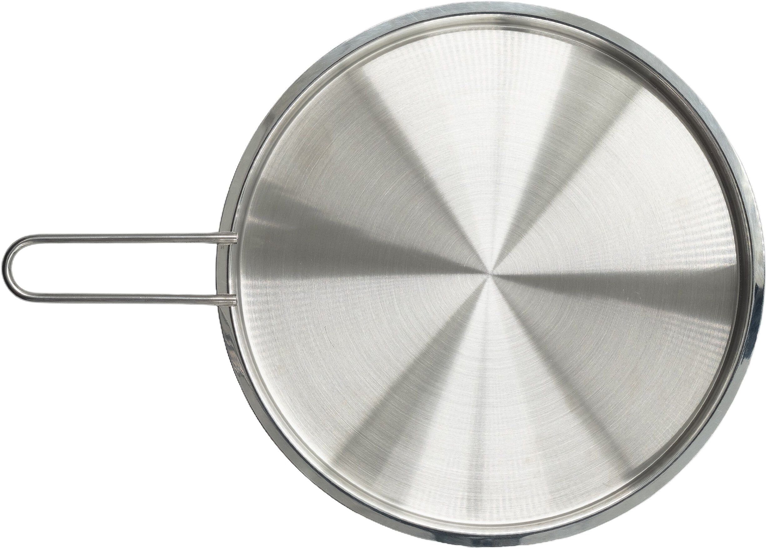 Tallerkenlokk 24 cm rustfritt st&aring;l