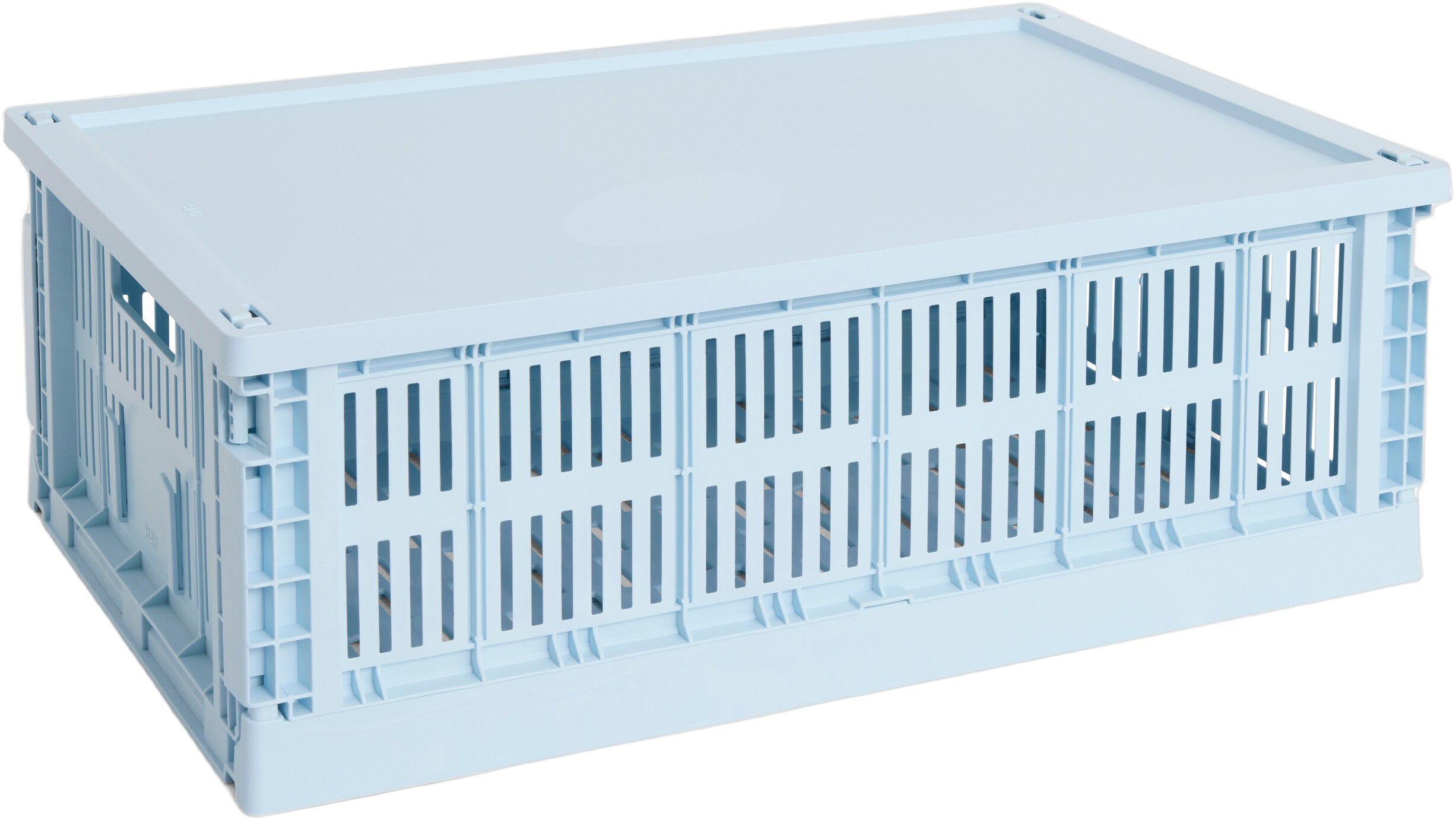 HAY Colour Crate Lid Plastic-Large-Soft blue