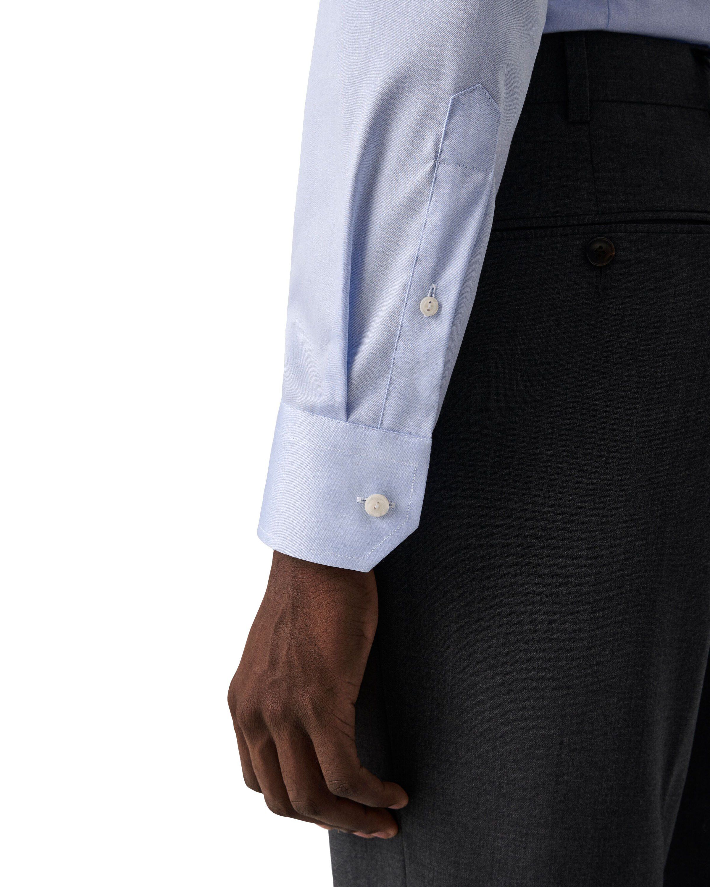 White Signature Twill Shirt Extra Long Sleeves - Slim Fit