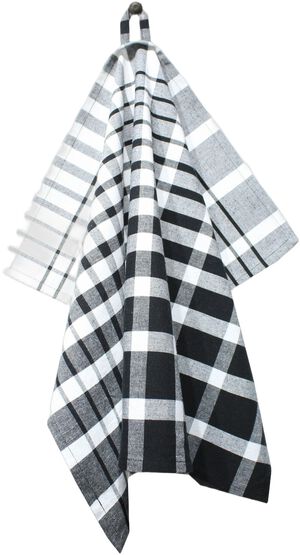 Tea Towels 50x70 cm ENZO - Check black