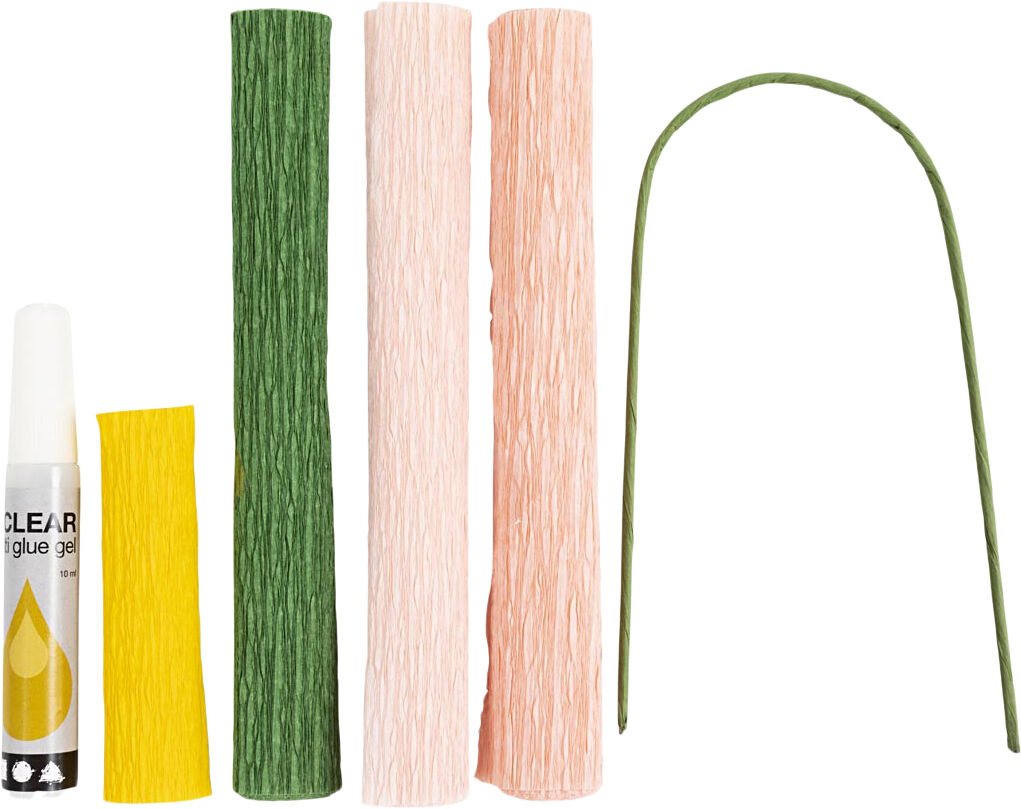 Mini DIY Kit Crepepapir, P&aelig;on