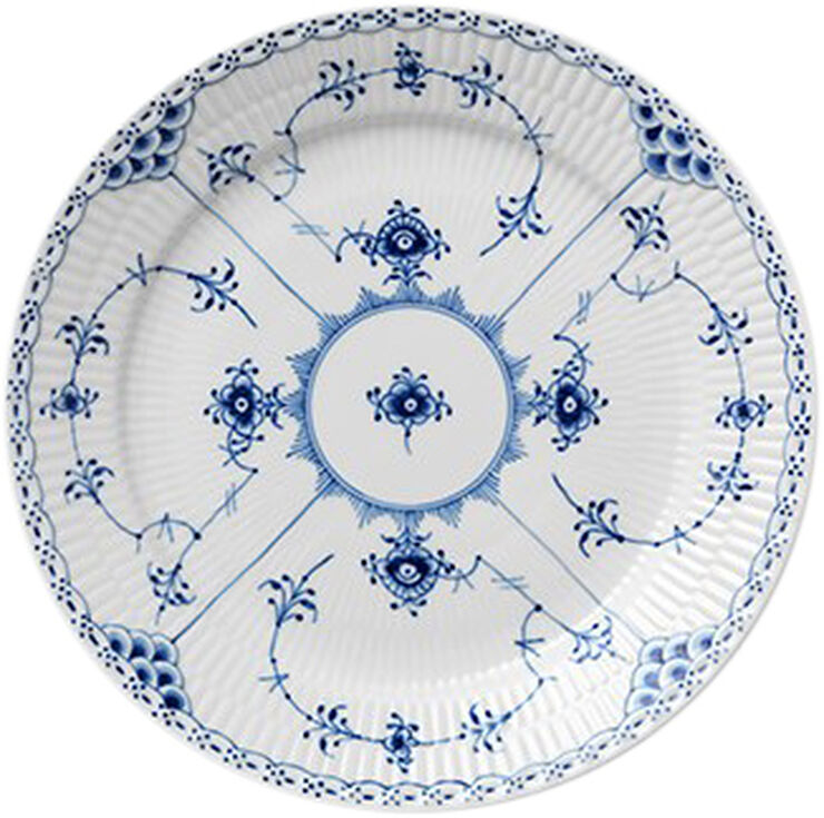 Musselmalet Halvblonde 25 cm. tallerken