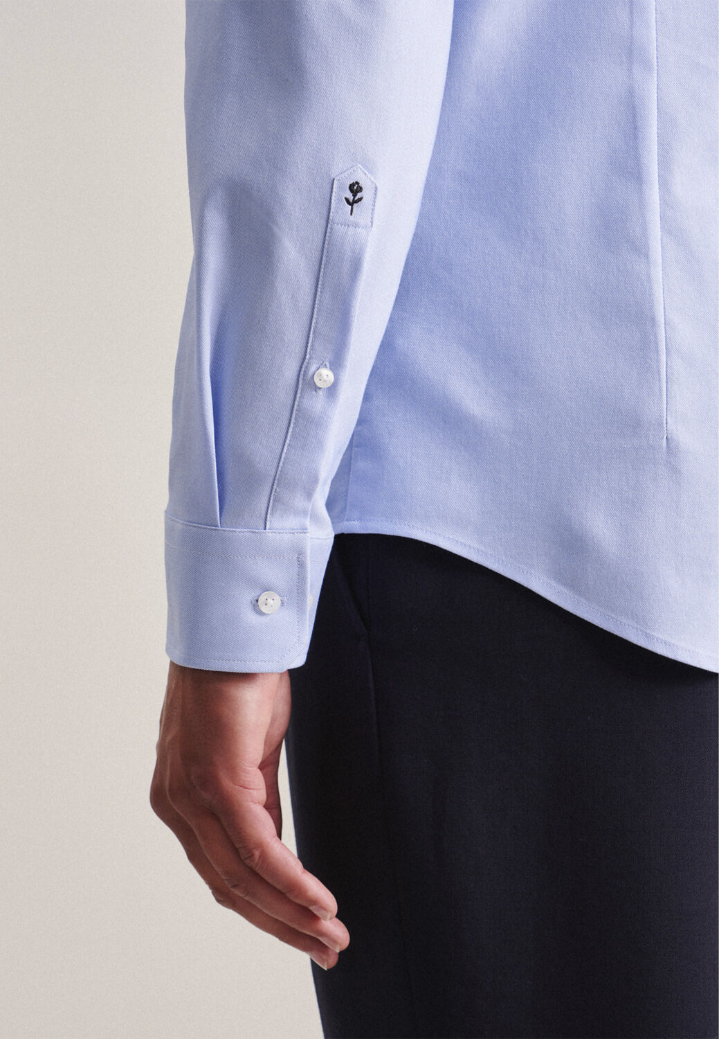 Performance shirt Slim Long sleeve Kent-Collar Uni