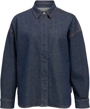 OBJSOLE MAE L/S LO DENIM SHIRT NOOS