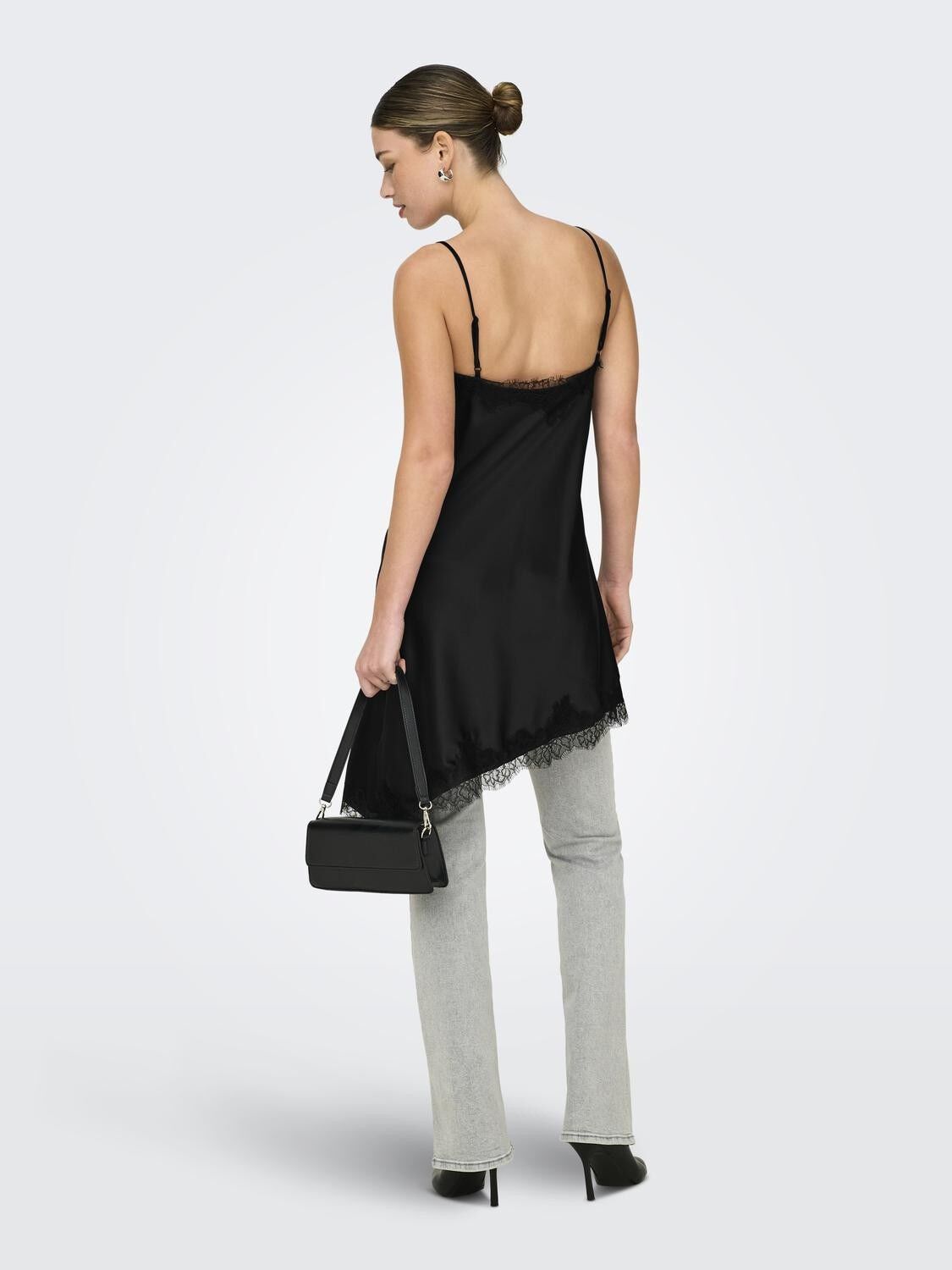 Onlbella Strap Satin Lace Dress Wvn Ex