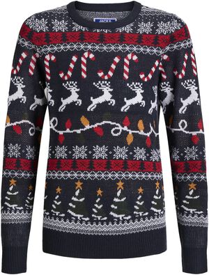 JJXMAS SANTA KNIT CREW NECK JNR
