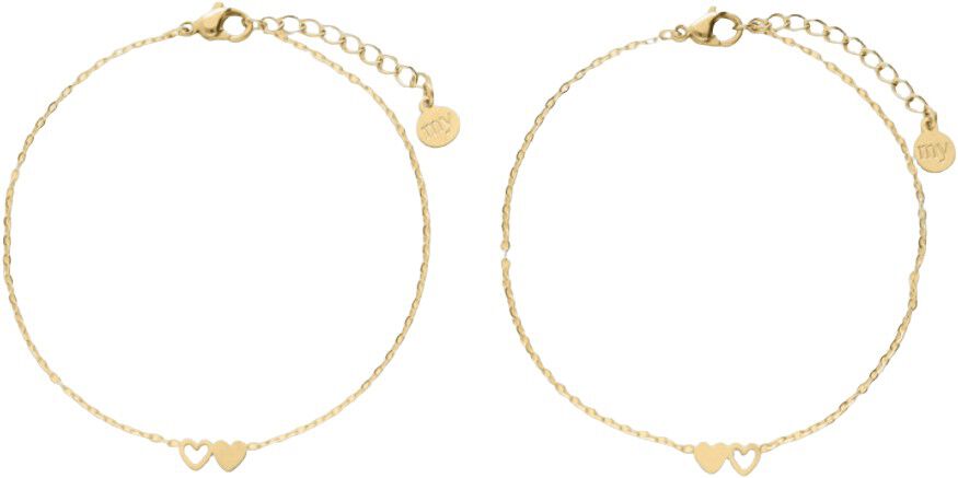 Bracelet set two hearts
