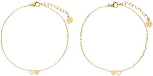 Bracelet set two hearts