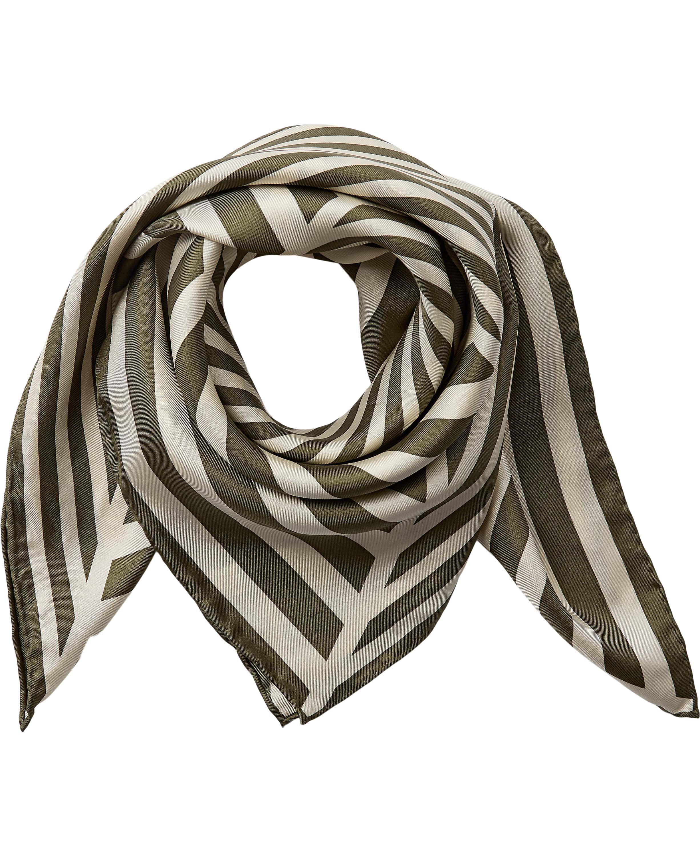 Geometric Scarf 100% Silk - 61x61cm