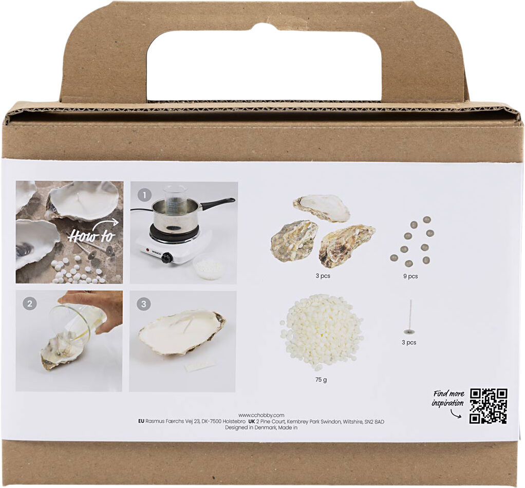 Mini DIY Kit Lysst&oslash;bning , Soyalys i &oslash;stersskaller