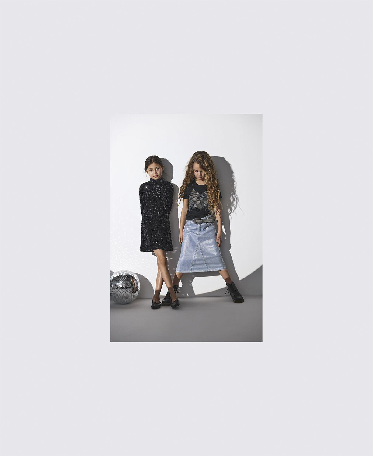 KOGCANAL MAXI SKIRT SILVER DNM RED