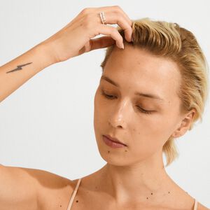 SHIFT ring sølvbelagt