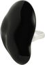 LIAN ring silver-plated/black