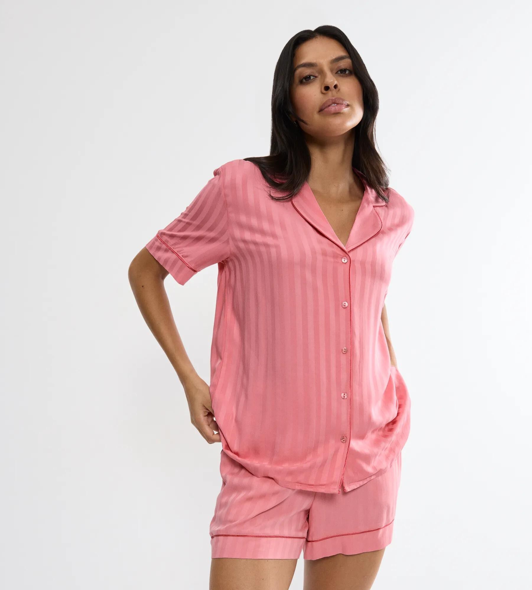 Amourette Jacquard Boyfriend Shirt