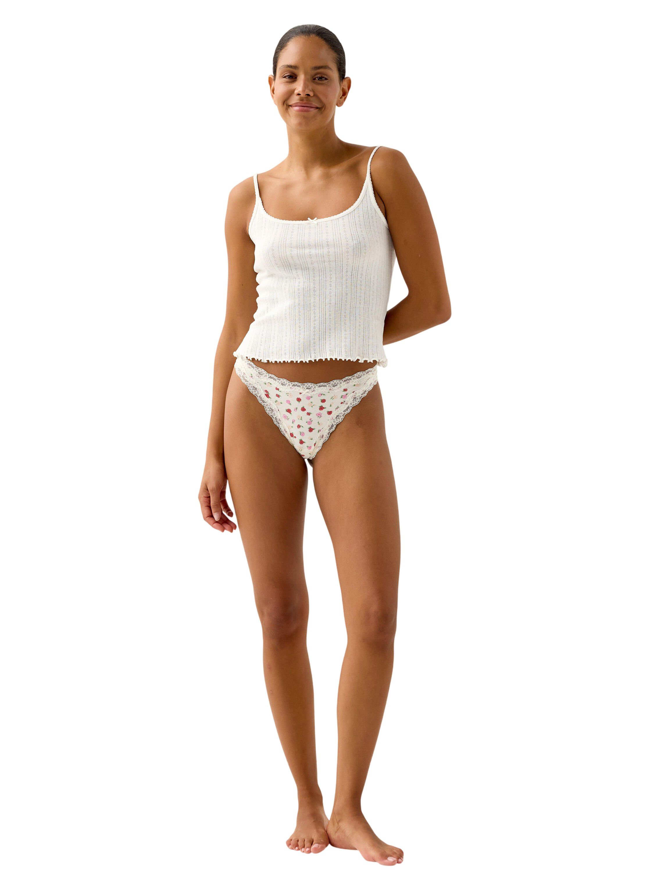 G-streng med almindelig talje og bl