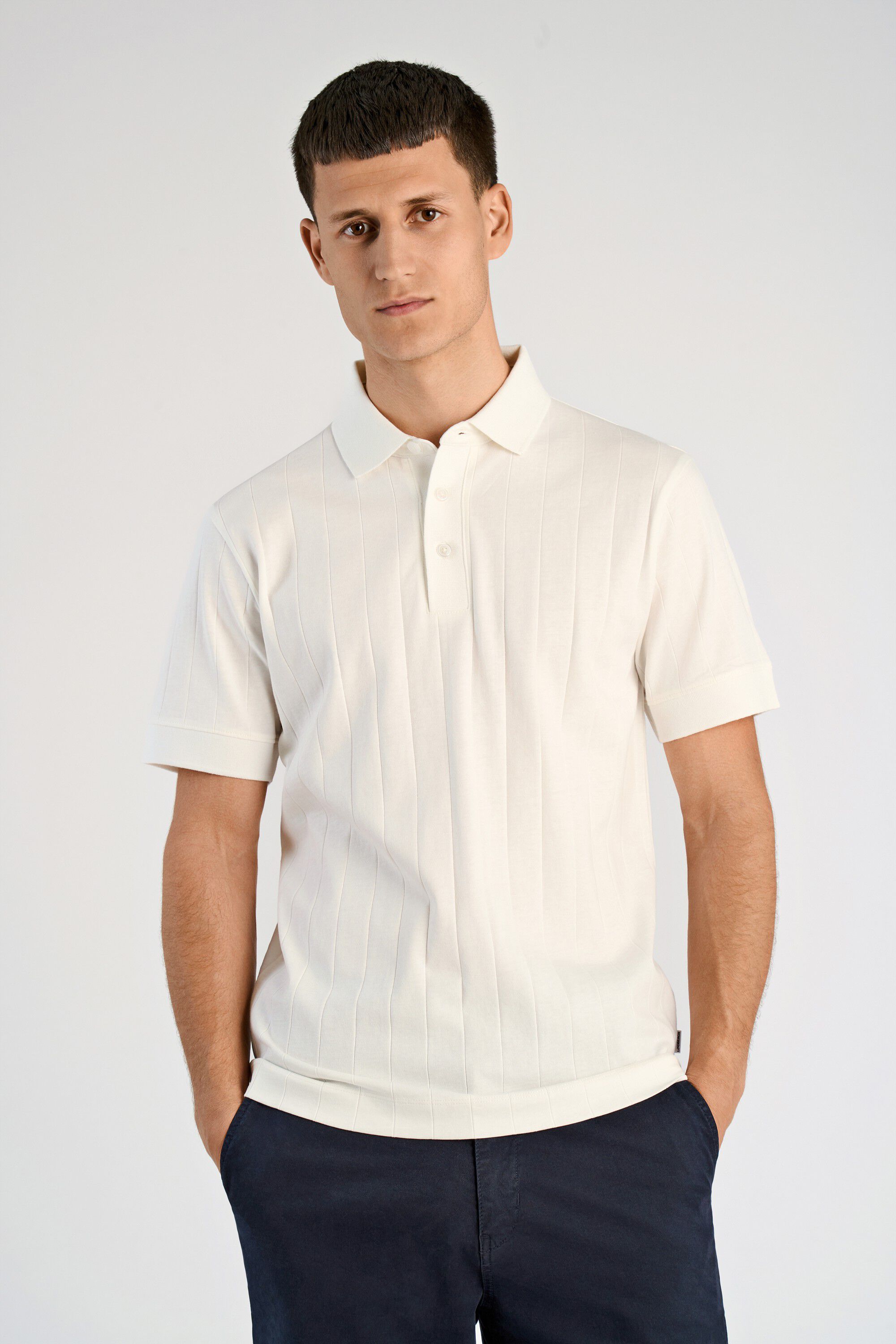 Needle drop polo S/S