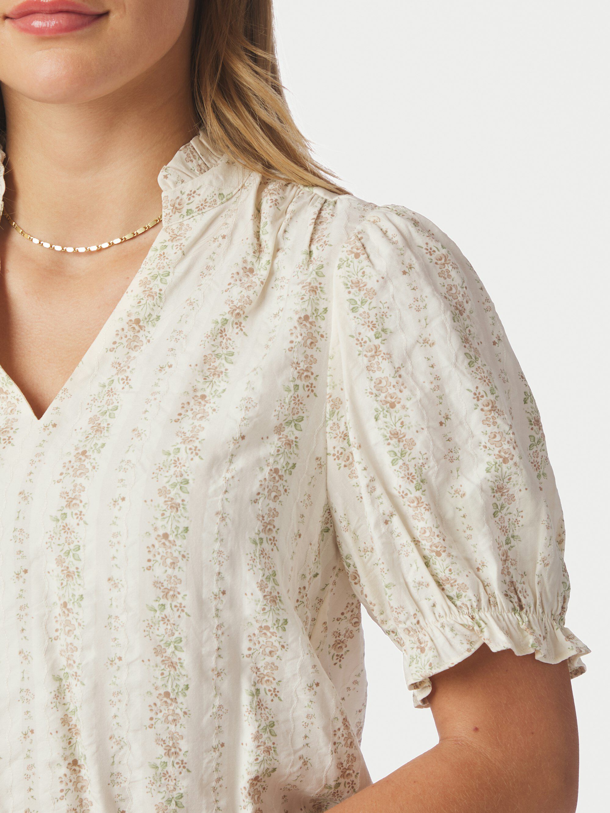 Odesa Floral Stripe Blouse