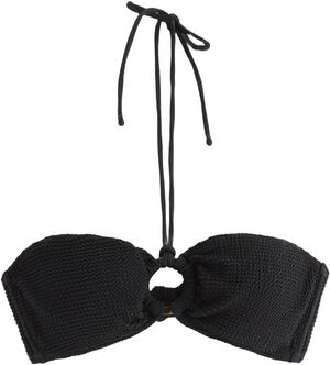 Krøllet bandeau bikinioverdel